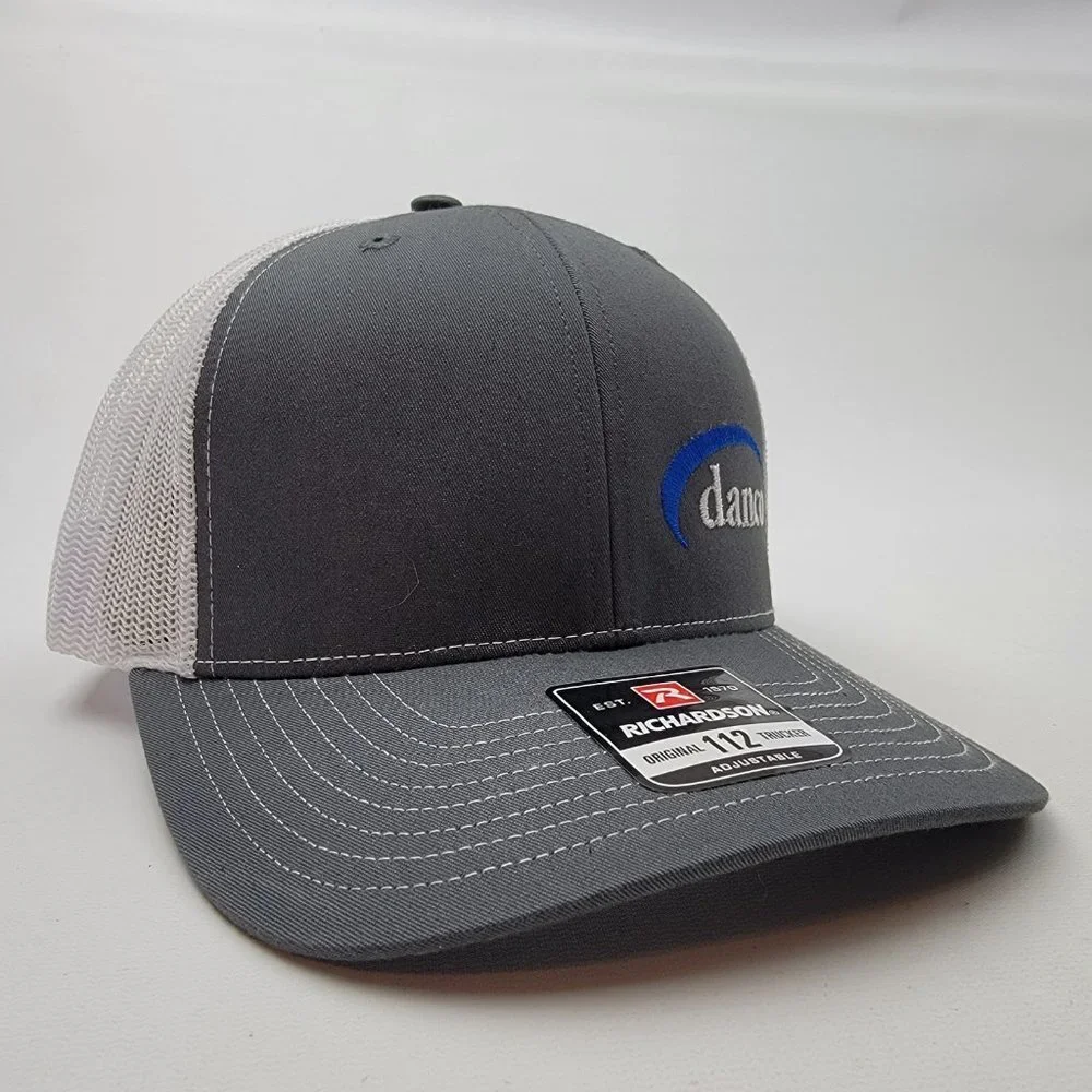 Danco Richardson 112 Embroidered Trucker Mesh Snapback Hat Cap Gray